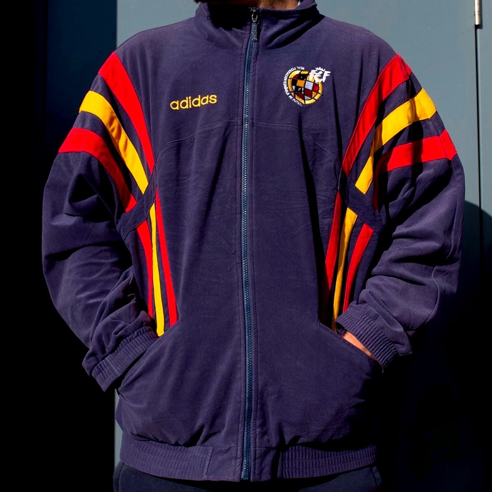 SPAIN NATIONAL TEAM 1996/1998 TRAINING FOOTBALL TRACKSUIT ADIDAS JACKET SHIRT
